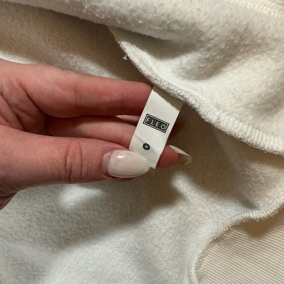 FLEO Platform Full-Zip Hoodie White Camo Medium Activewear Zip-Up - Picture 12 of 13